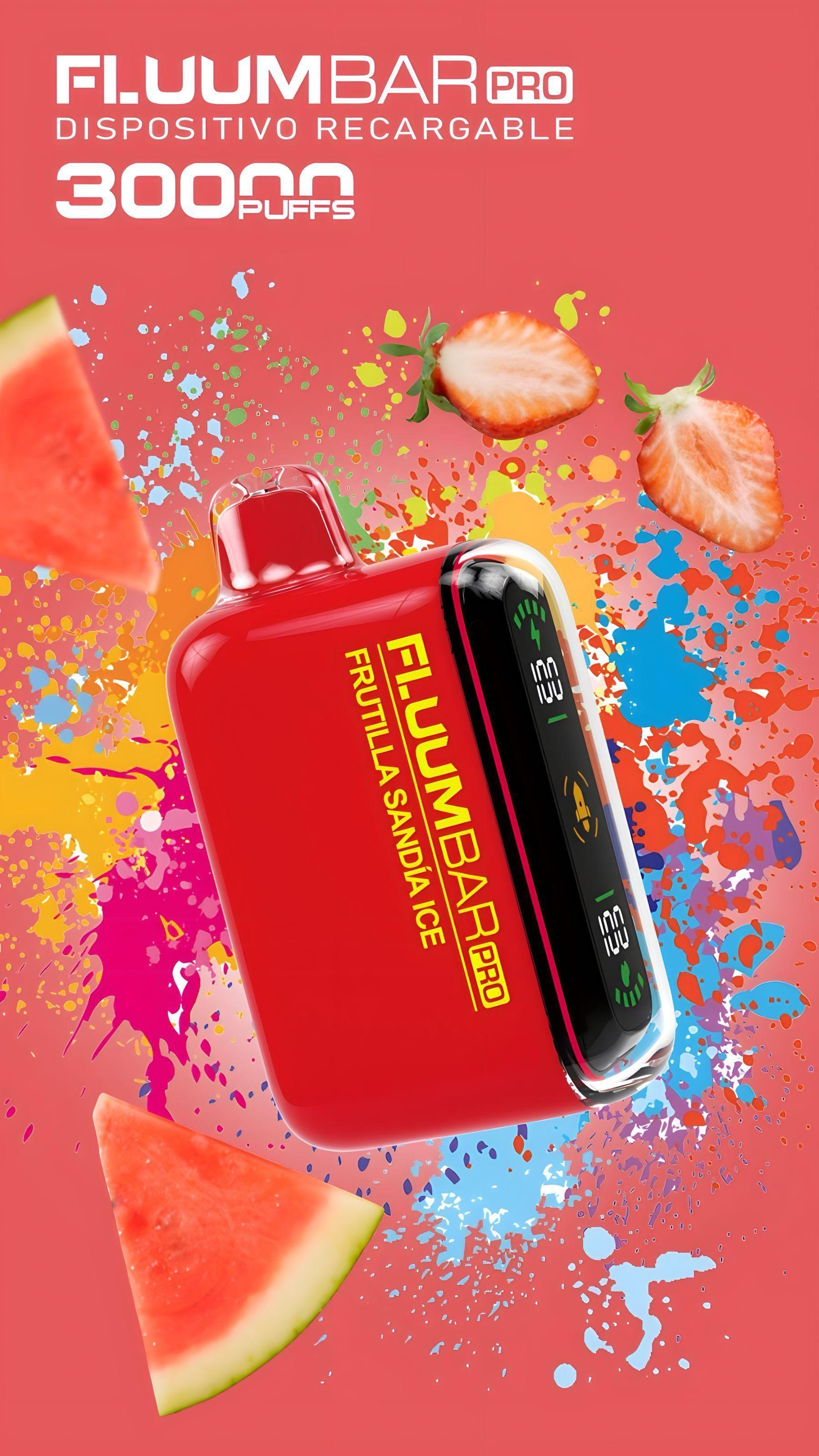 Vaper Fluumbar Pro 30.000 Puff - Vaporizador Frutilla Sandía ICE-1
