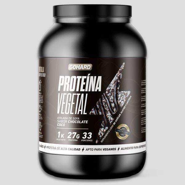 Proteína Vegetal Soya Gohard 1kg Sabor Chocolate Coco-2