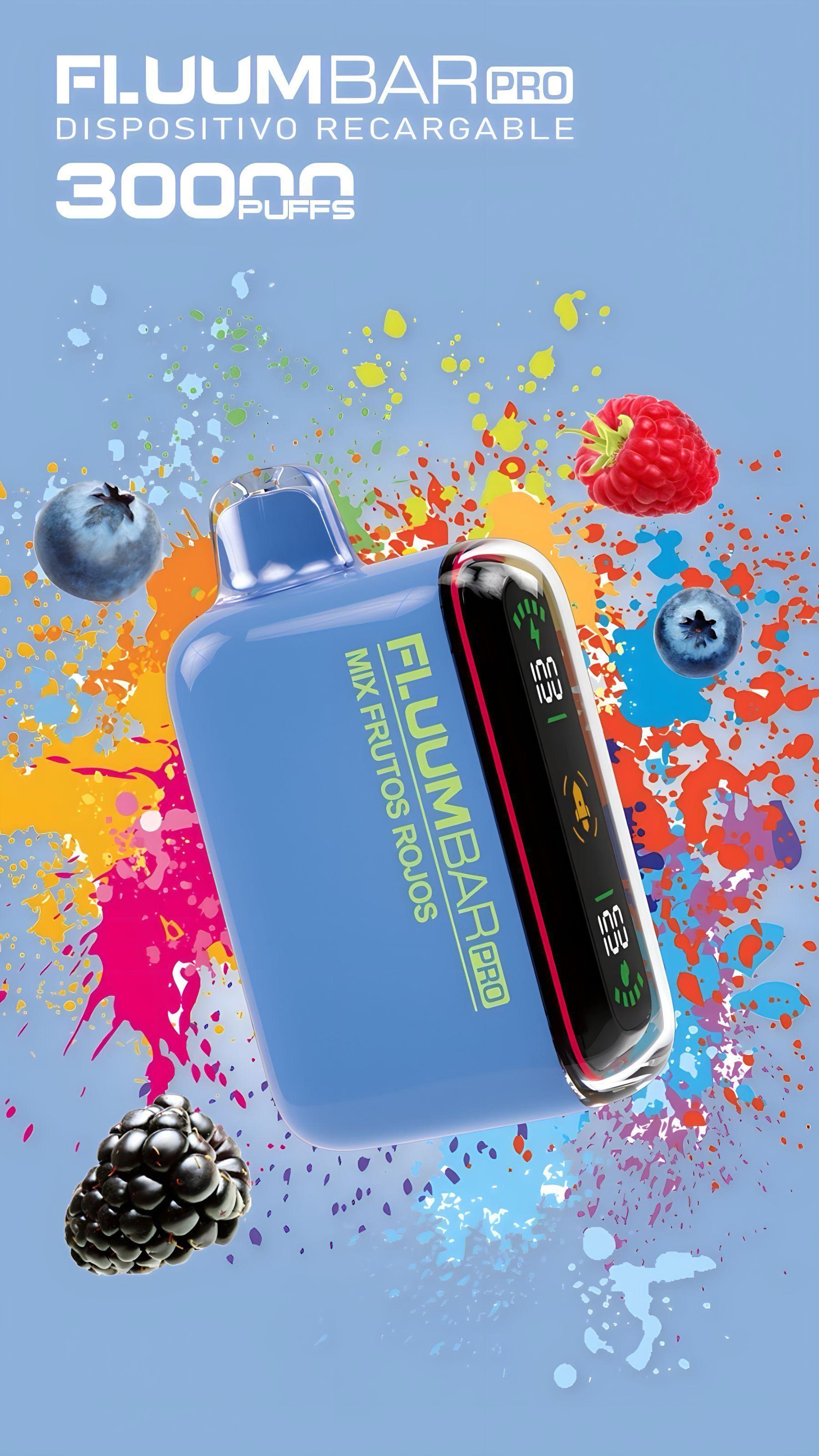 Vaper Fluumbar Pro 30.000 Puff - Vaporizador Mix Frutos Rojos-1