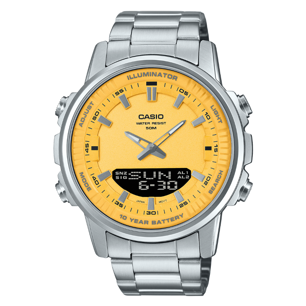 Reloj Casio AMW 880D 9AVDF Quartz Plateado OP-0