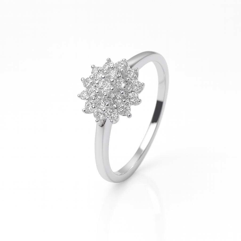 Anillo Roseta Plata 925-1