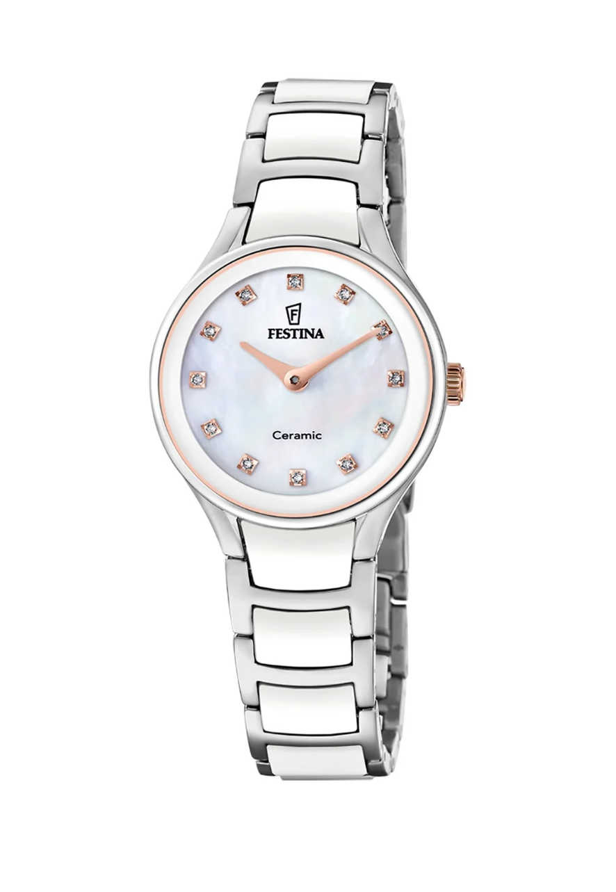 Reloj F20752 8 Festina Blanco Mujer Ceramic 30 50MM OP-0