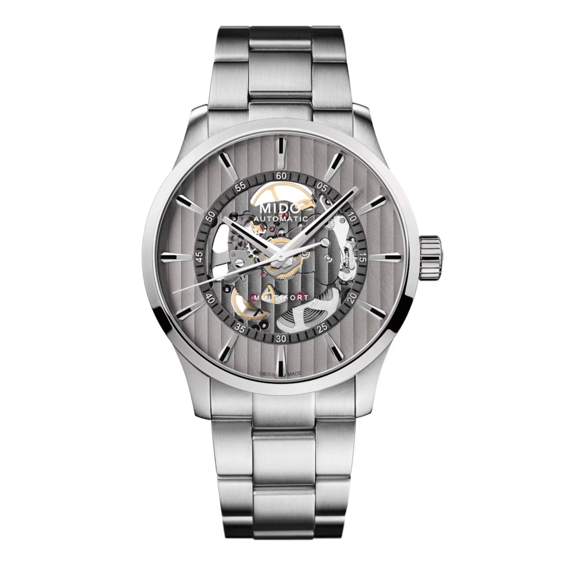 Reloj Mido Multifort Skeleton Vertigo M038 436 11 031 00 42mm-0