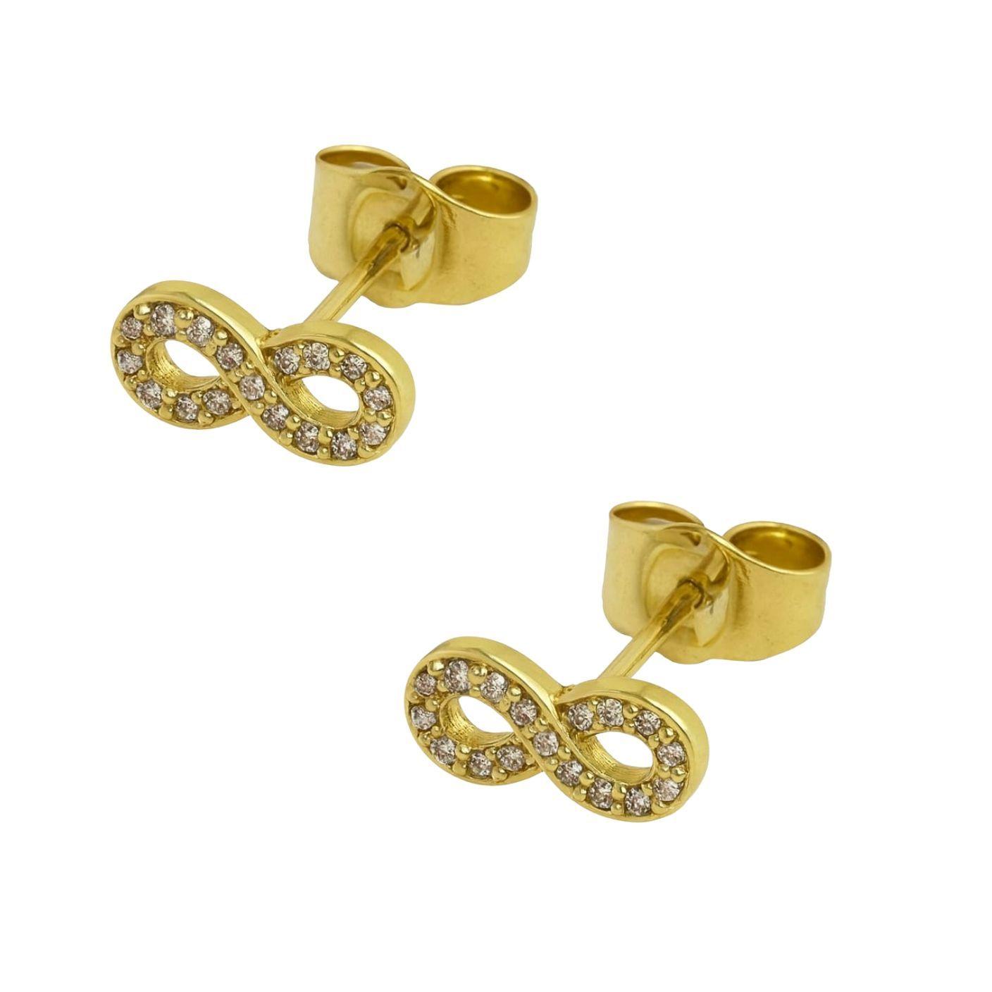 Aro Infinito Circones en Oro de 18k 10mm-2