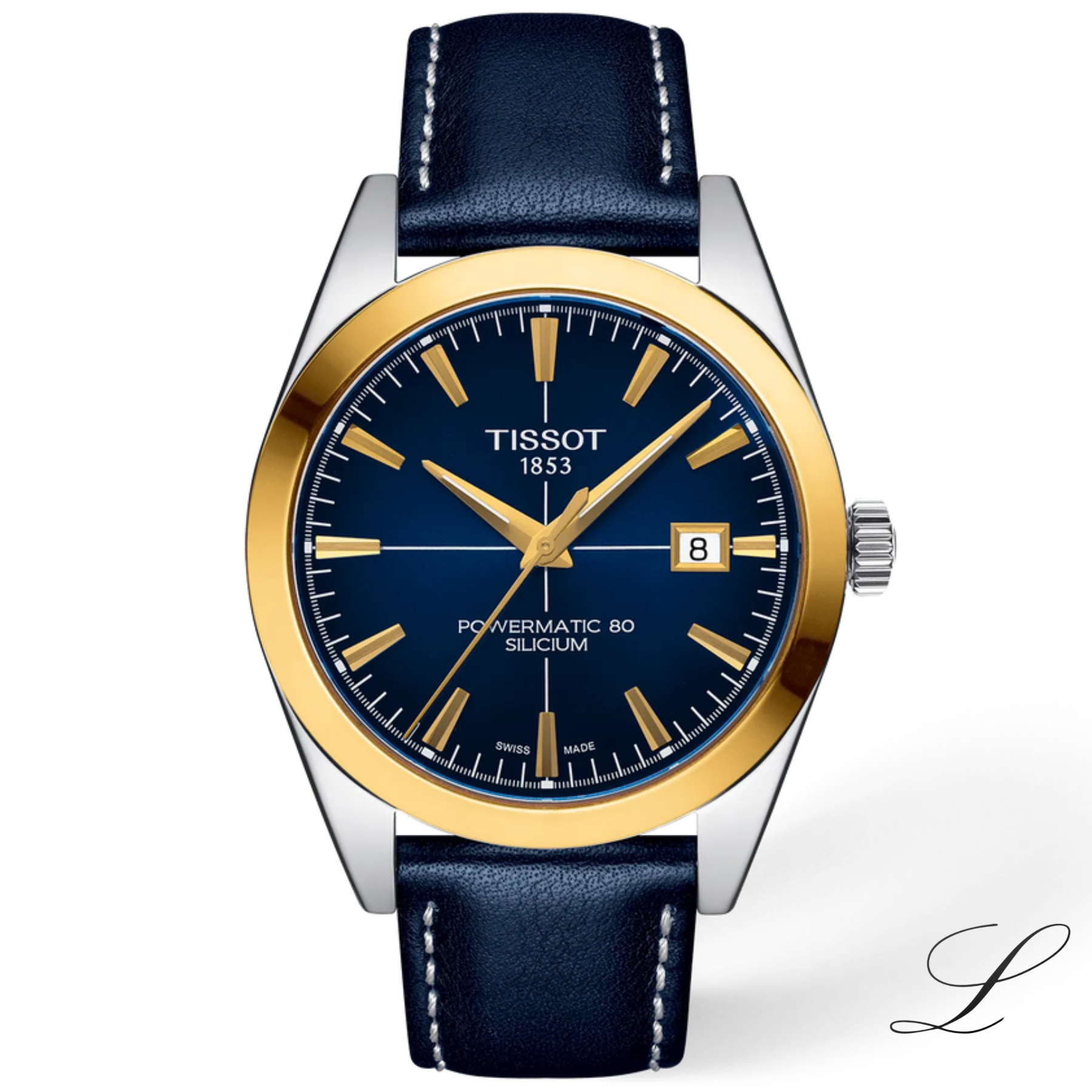 Reloj Tissot Gentleman Gold Bezel 40mm T927 407 46 041 01 BM-0