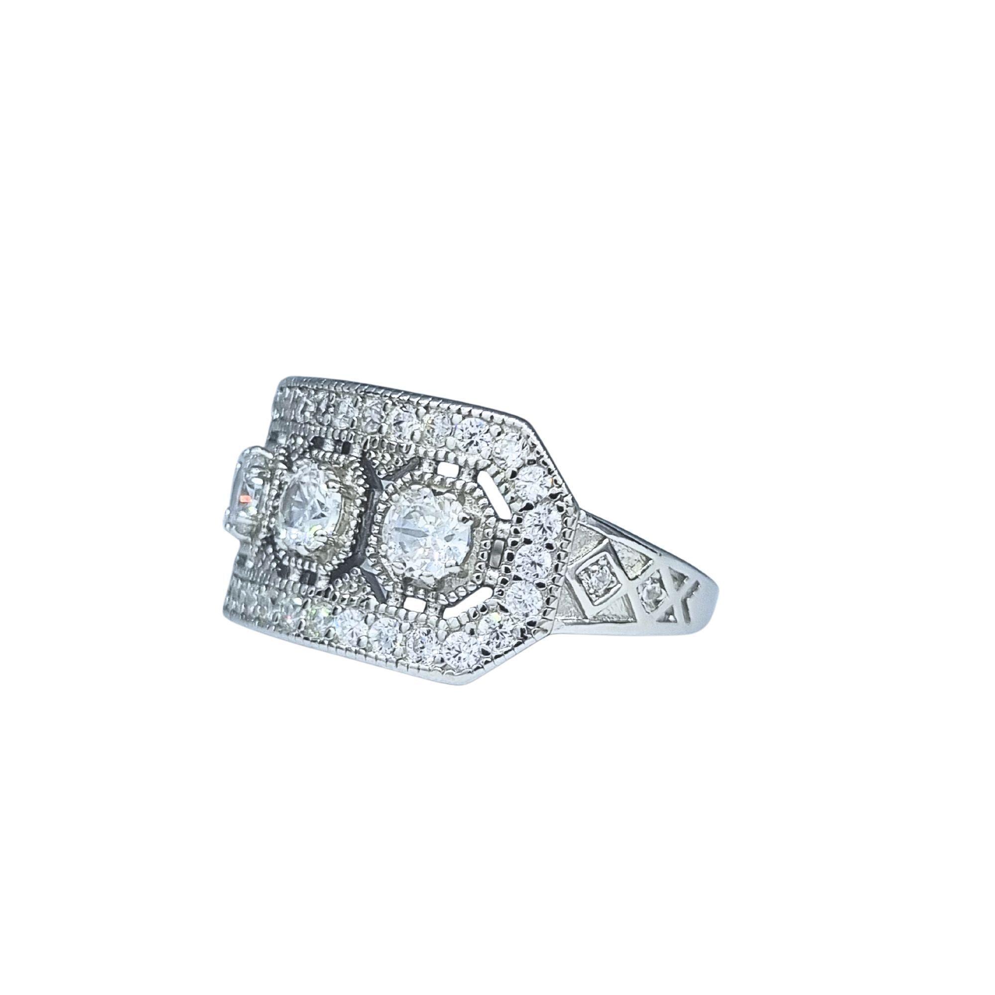 Anillo Art-Deco Geometric Plata 925-1