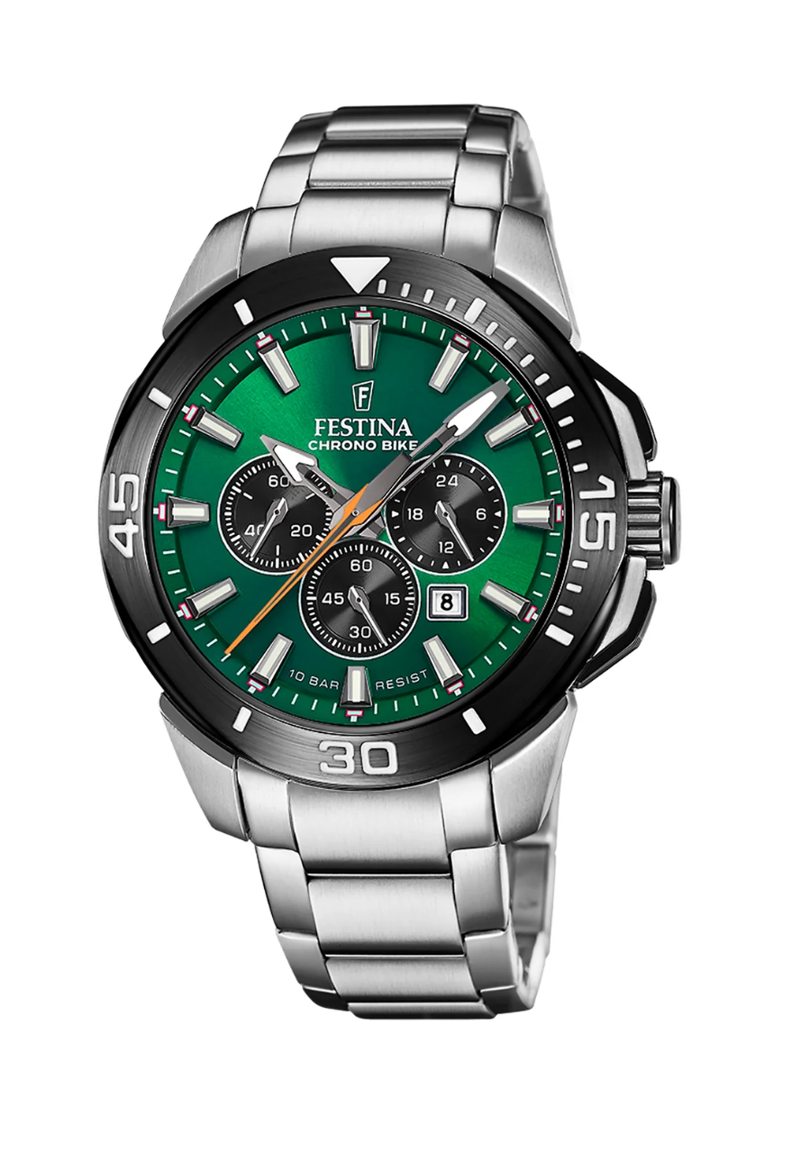 Reloj F20641 A Festina Verde Hombre Chrono Bike 47mm MP-0