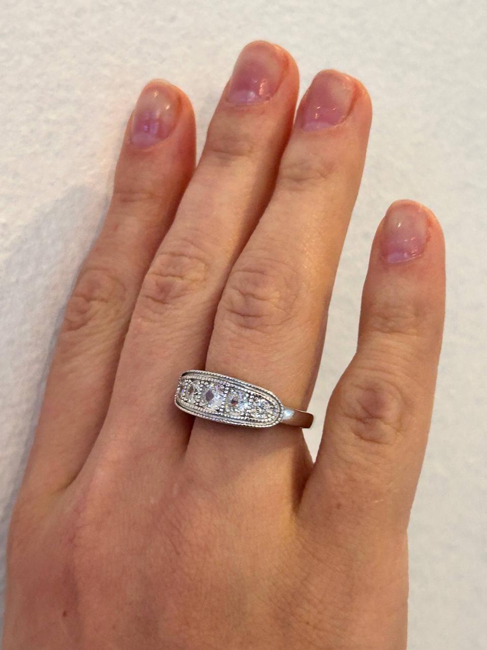 Anillo Vintage Ovalado Plata 925-1