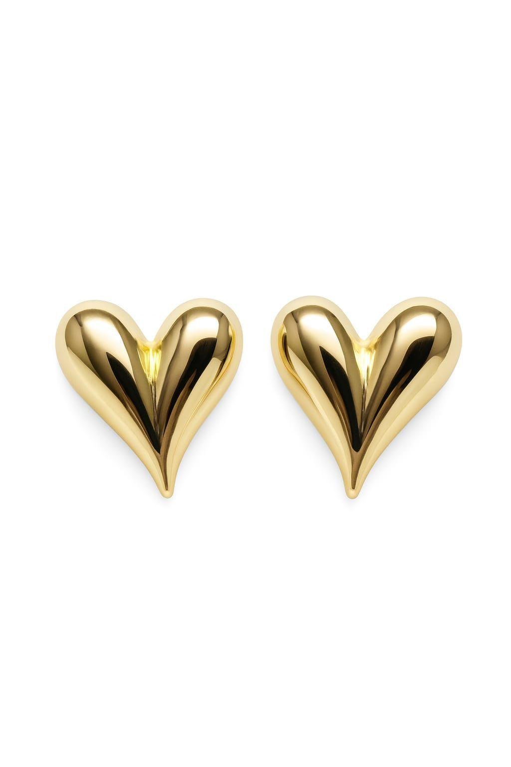 Aro Coraz n Enchapado en oro de 18k-0