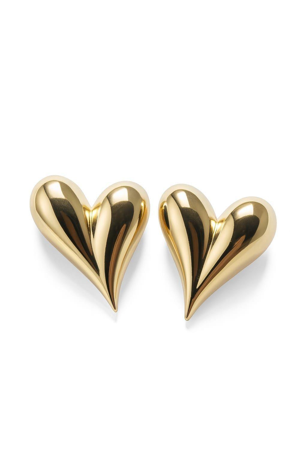 Aro Coraz n Enchapado en oro de 18k-1