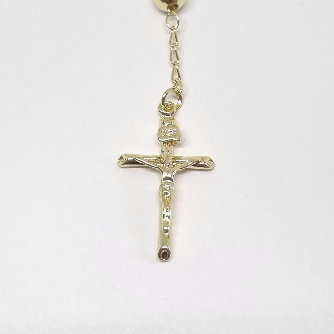 Rosario Dorado Enchapado en Oro de 18k-2