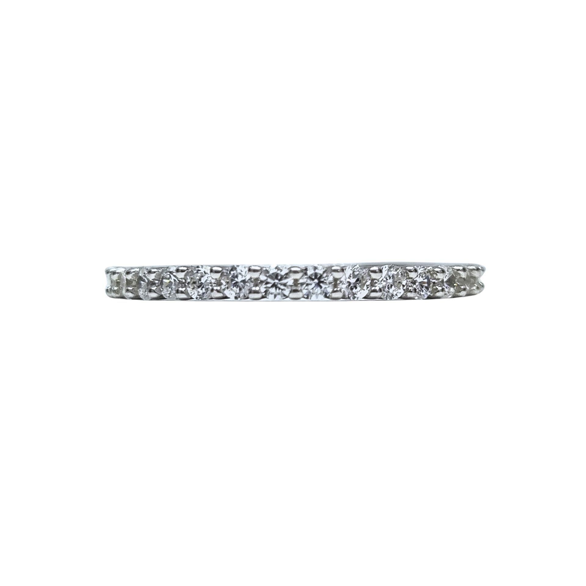 Anillo Cintillo 15 circones Plata 925-0