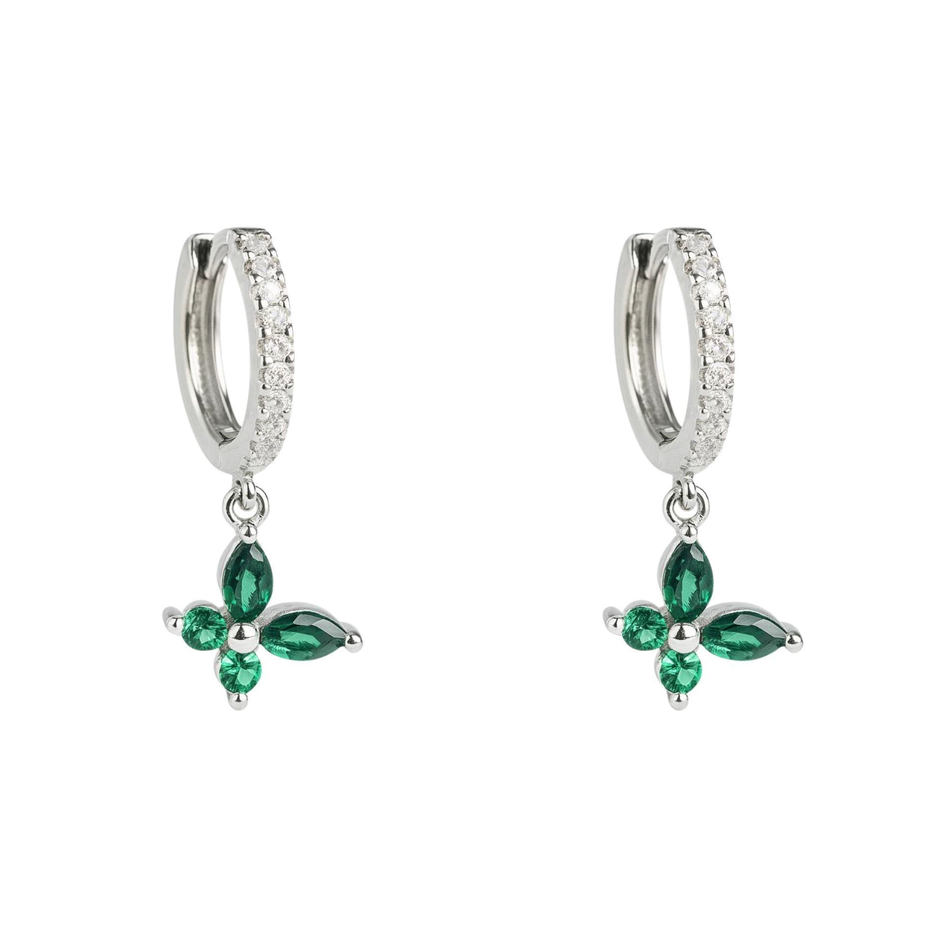 Aros Argollas Cintillo Mariposa Plata 925-0