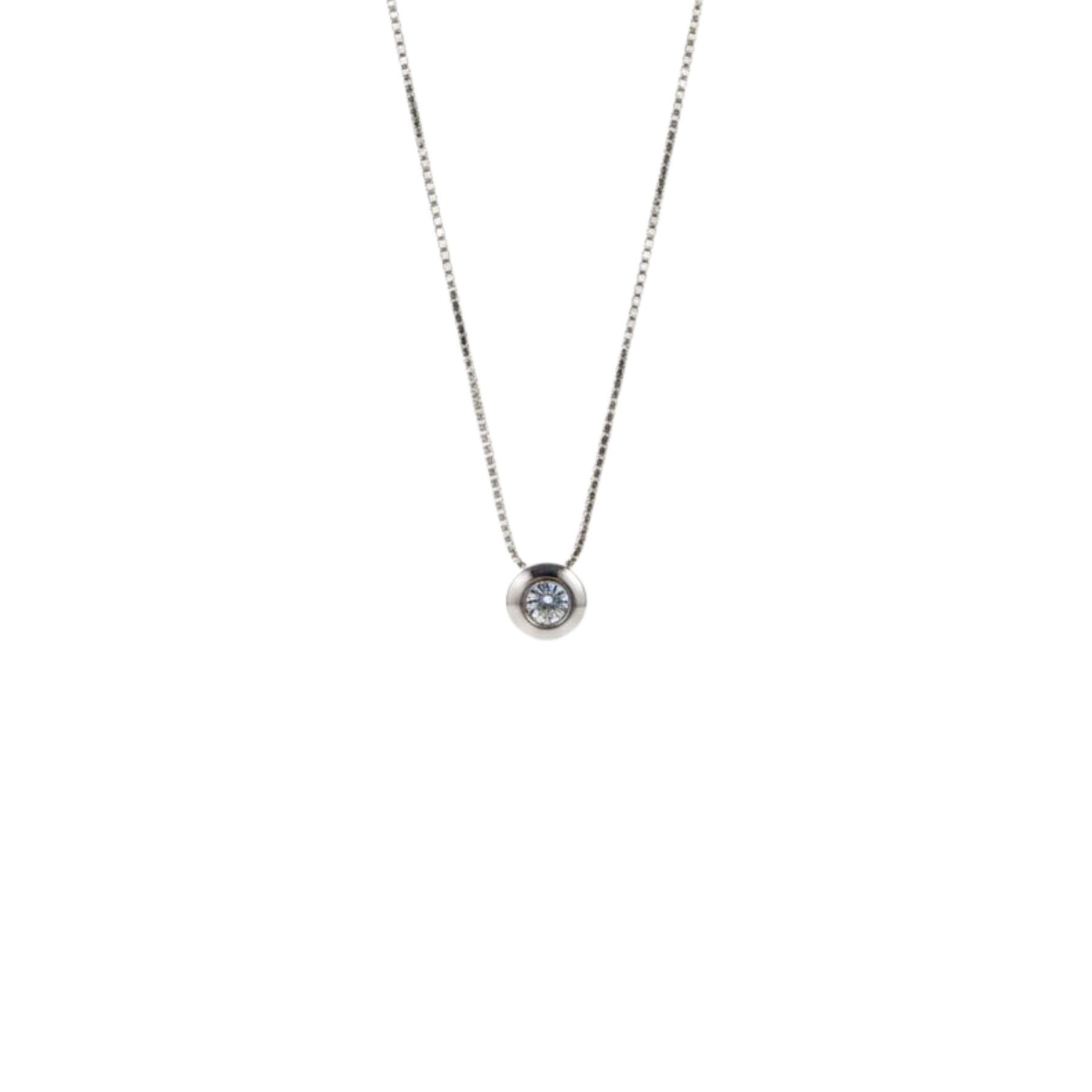 Collar Punto de Luz 5mm Dona Plata 925-0