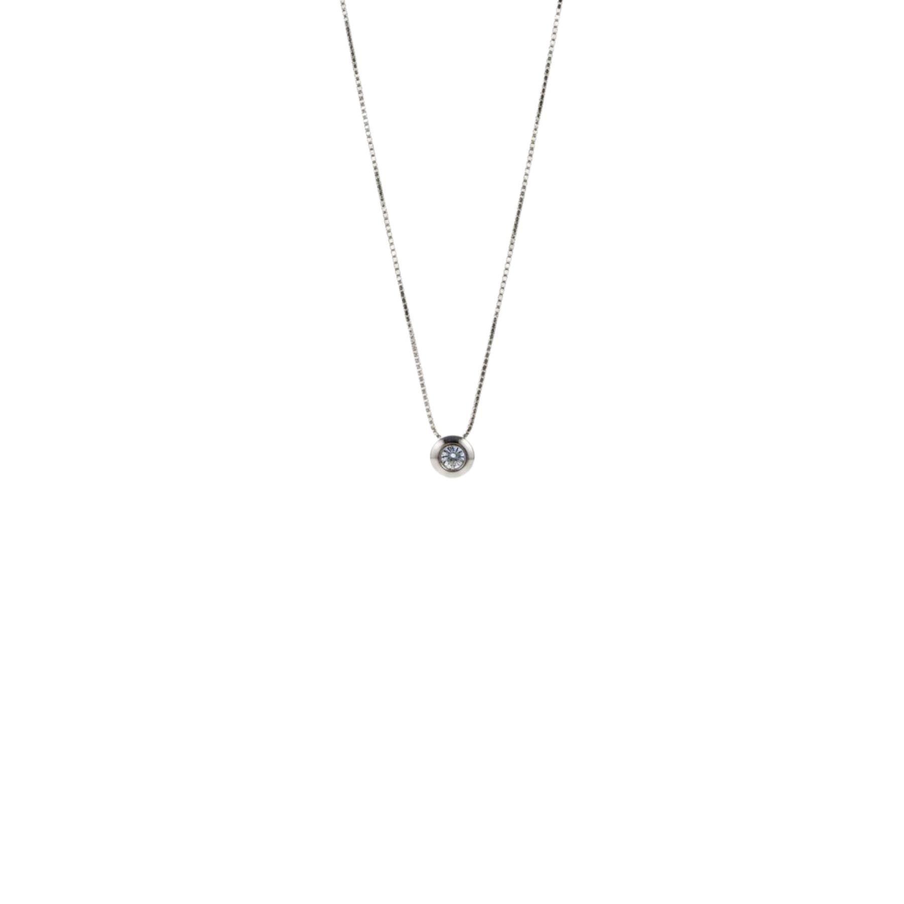 Collar Punto de Luz 5mm Dona Plata 925-1