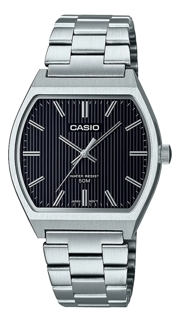 Reloj Hombre Casio MTP B140D 1AVDF Correa Acero Inoxidable 36mm MP-0