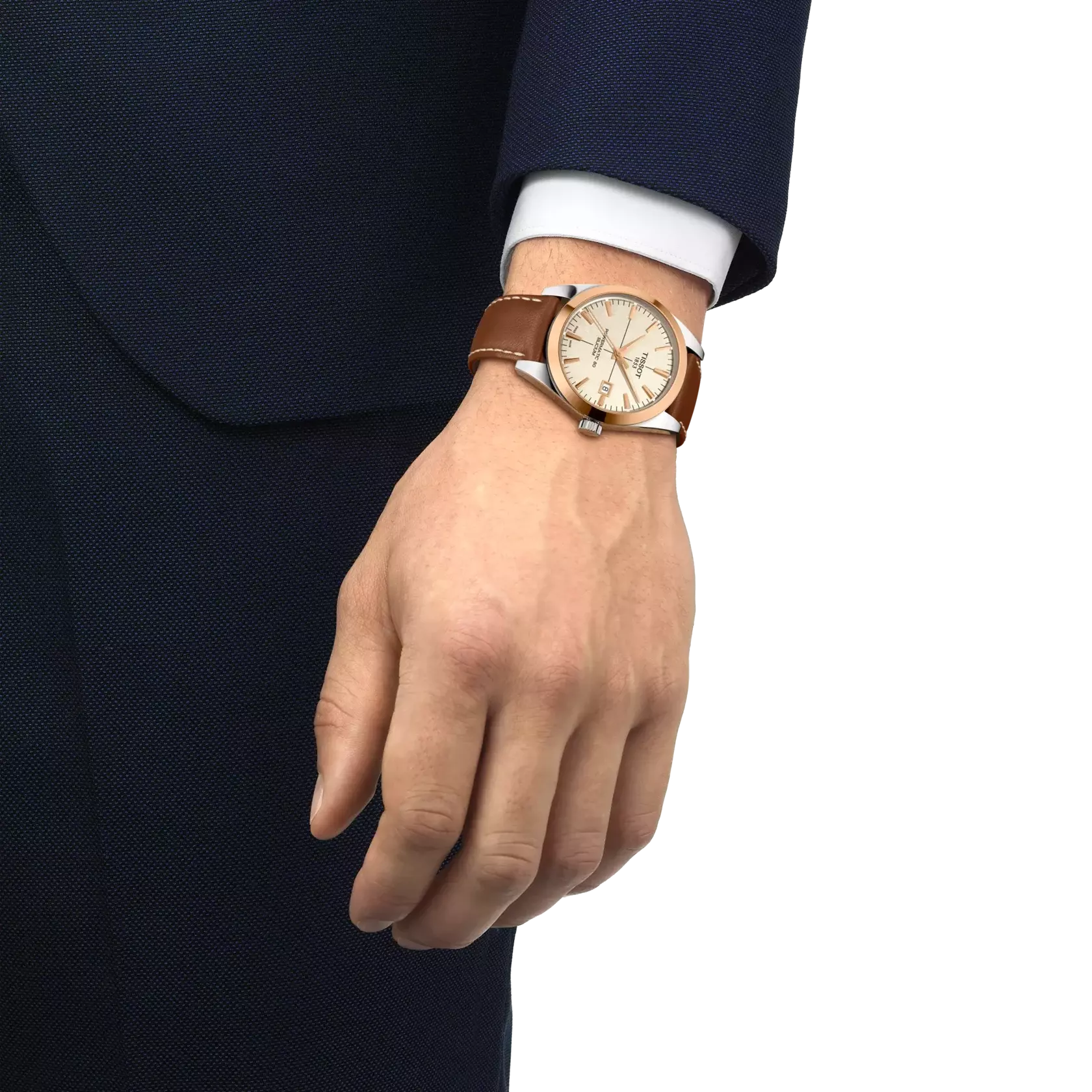Reloj Tissot Gentleman Gold bezel 40mm T927 407 46 261 00 BM-1