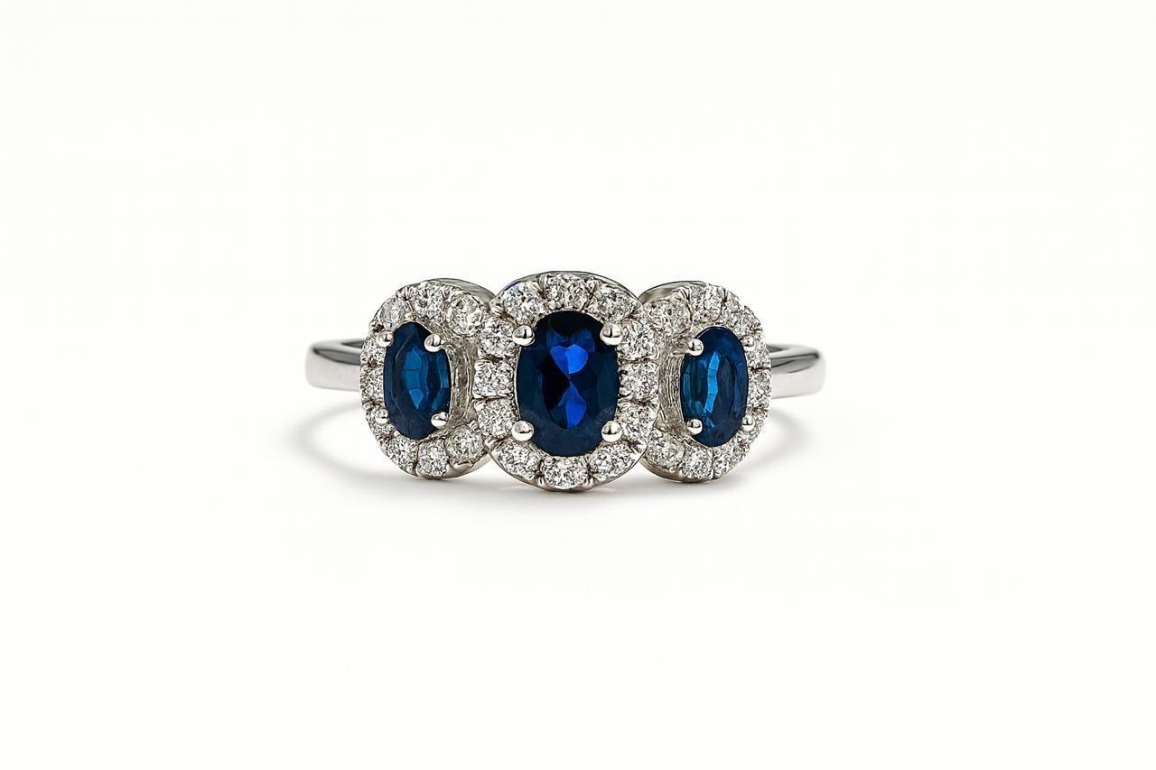 Anillo Tres Rosetas Plata 925-0