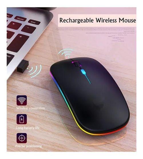Mouse Inalámbrico con Luces 2.4Ghz BT 5.0 -2