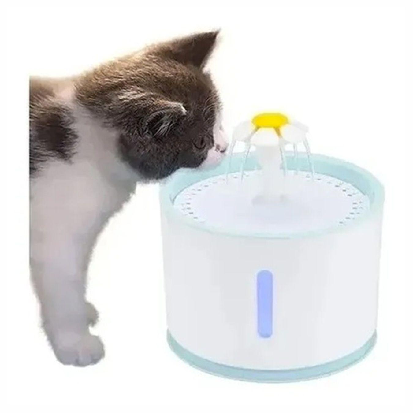 Fuente de agua Para Mascotas 2.4l (80 Oz) - Blanco-0