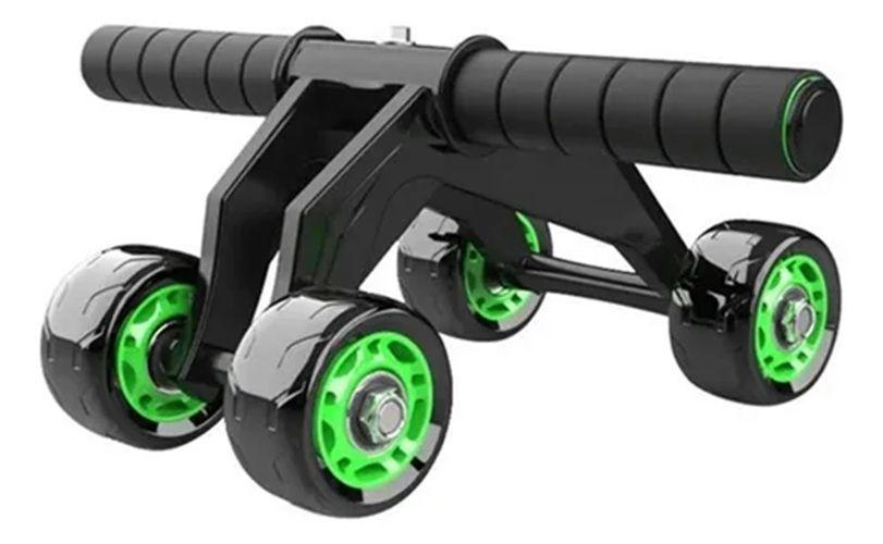 Rueda De Abdominales Ejercicio 4 Ruedas negro-2