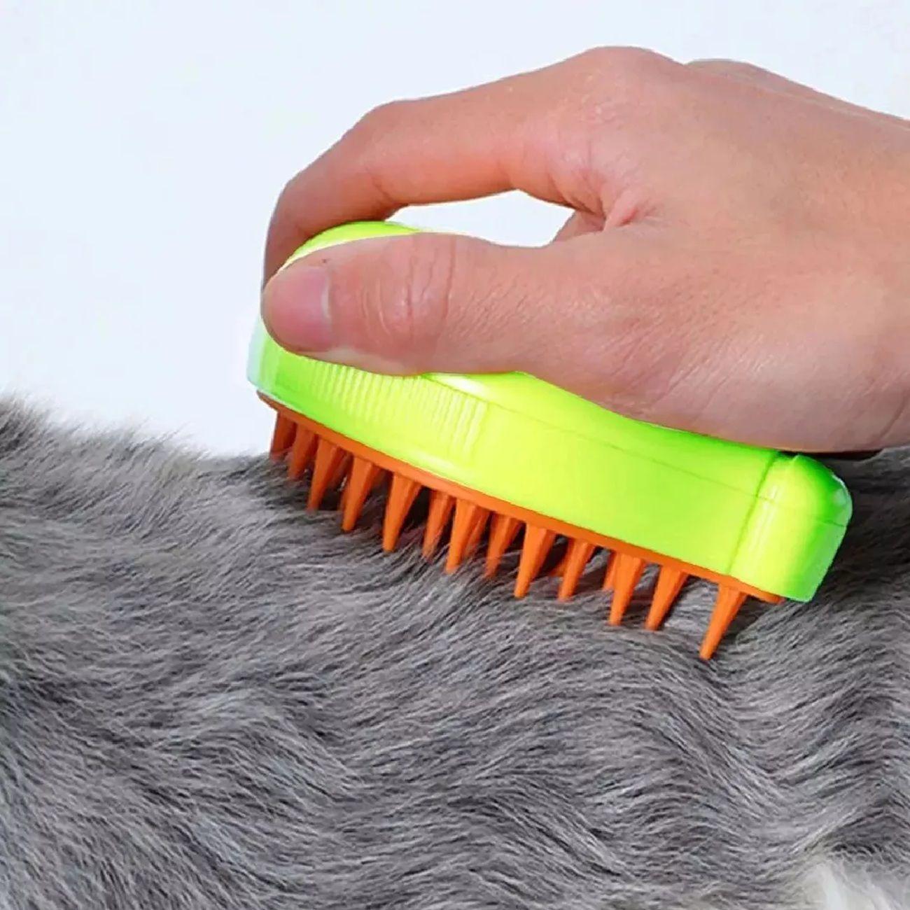 Cepillos A Vapor Para Gatos Perros Roro Cepillo Automatico Para Mascotas Roro Color Verde-2