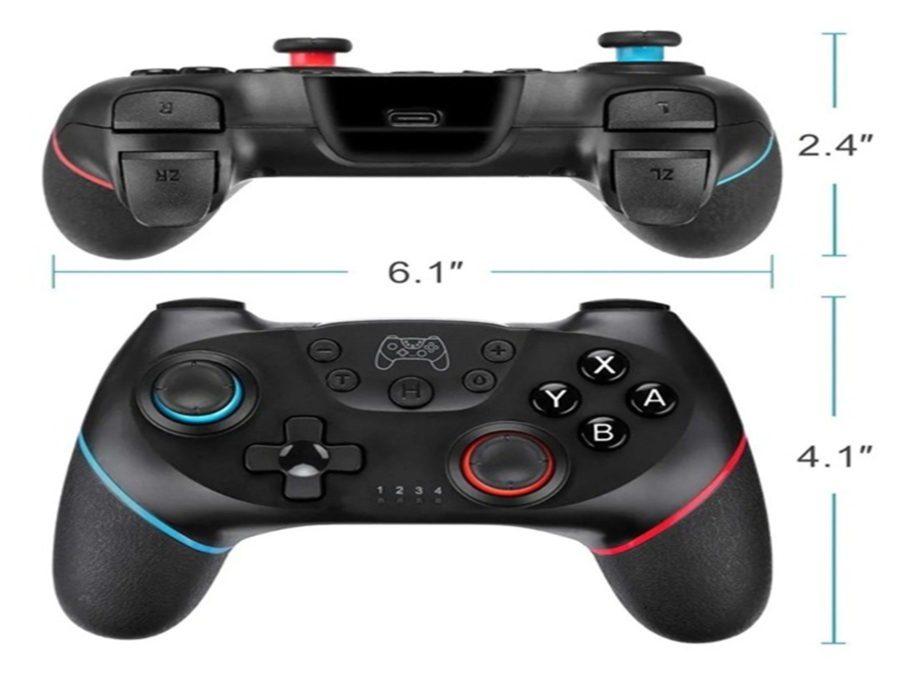 Control Gamepad Mando Compatible Nintendo Switch Inalámbrico Color Negro-3