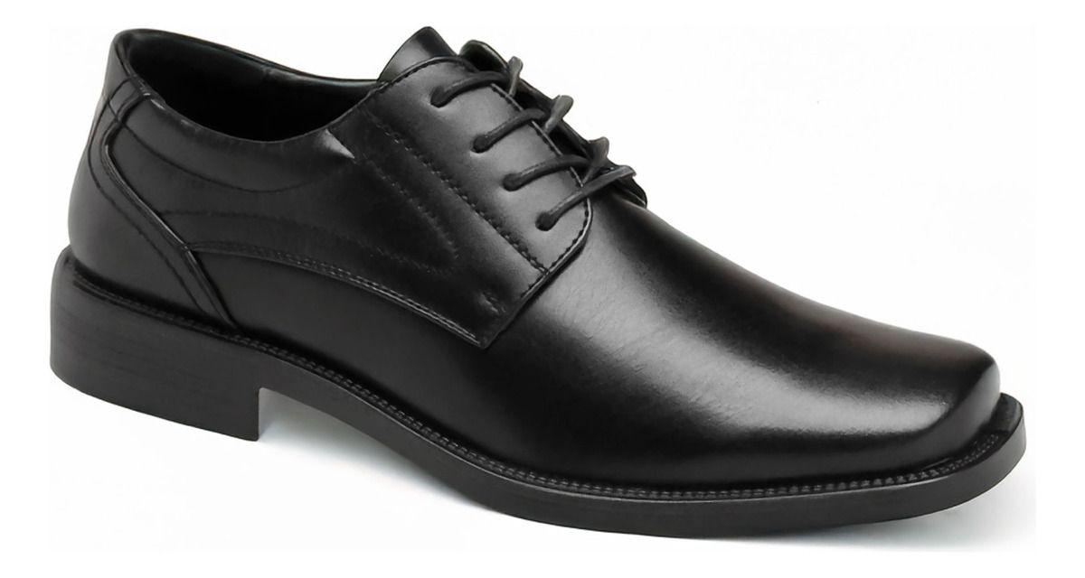 Zapato Vestir Hombre | Negro Clásico con Cordones - 7720-1