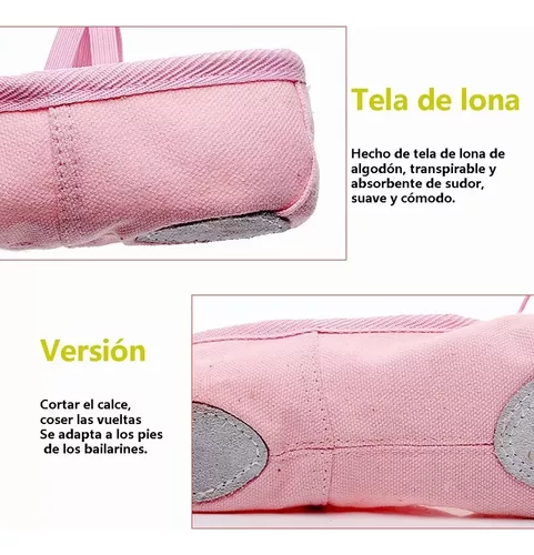 Calzado ligero ballet niña en lona y gamuza 7702-2