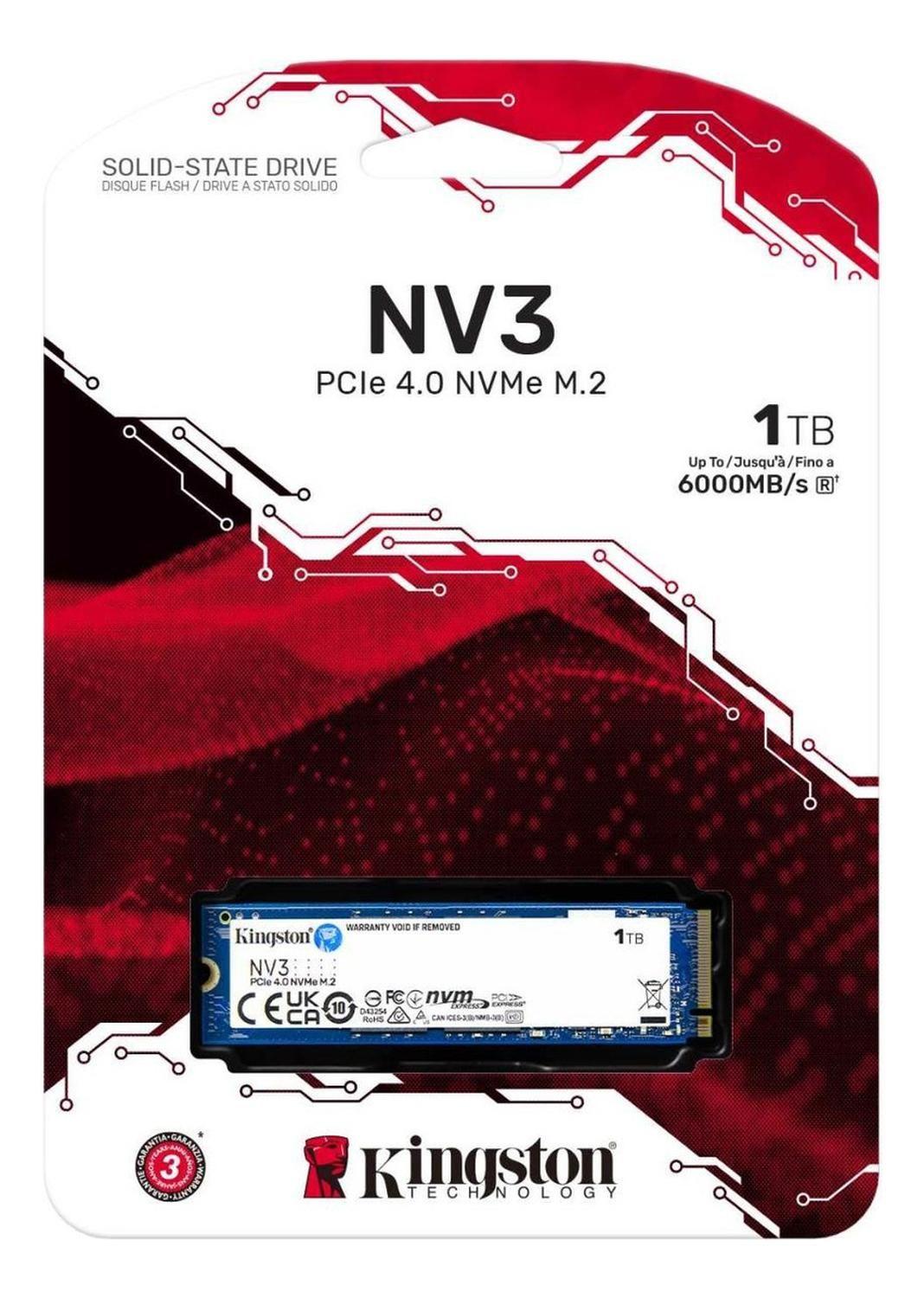 Ssd Kingston Nv3 M.2 2280 Nvme 4.0 Gen 4x4 Ultra Fast 1 Tb-0