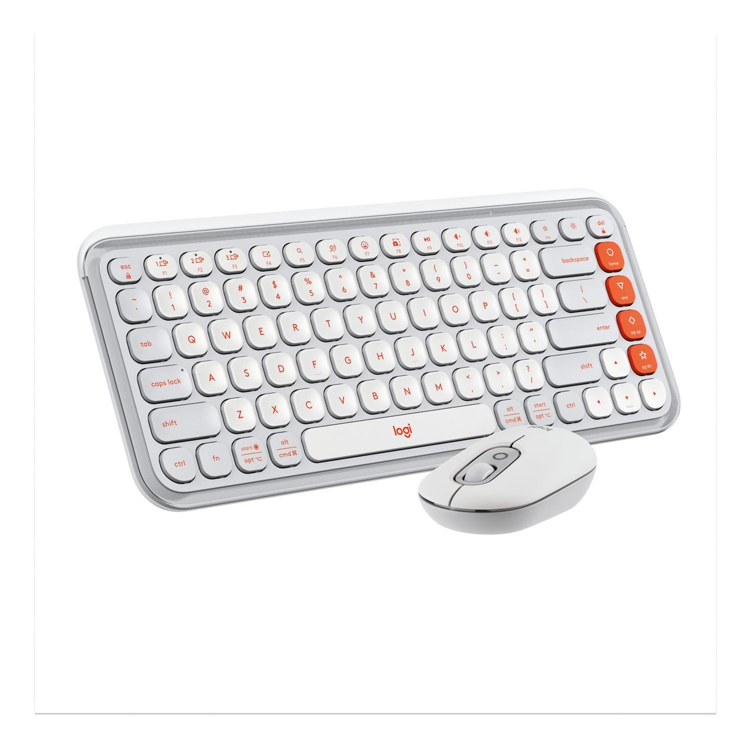 Kit Teclado Y Mouse Logitech Pop Icon, Español, Blanco 2024-0