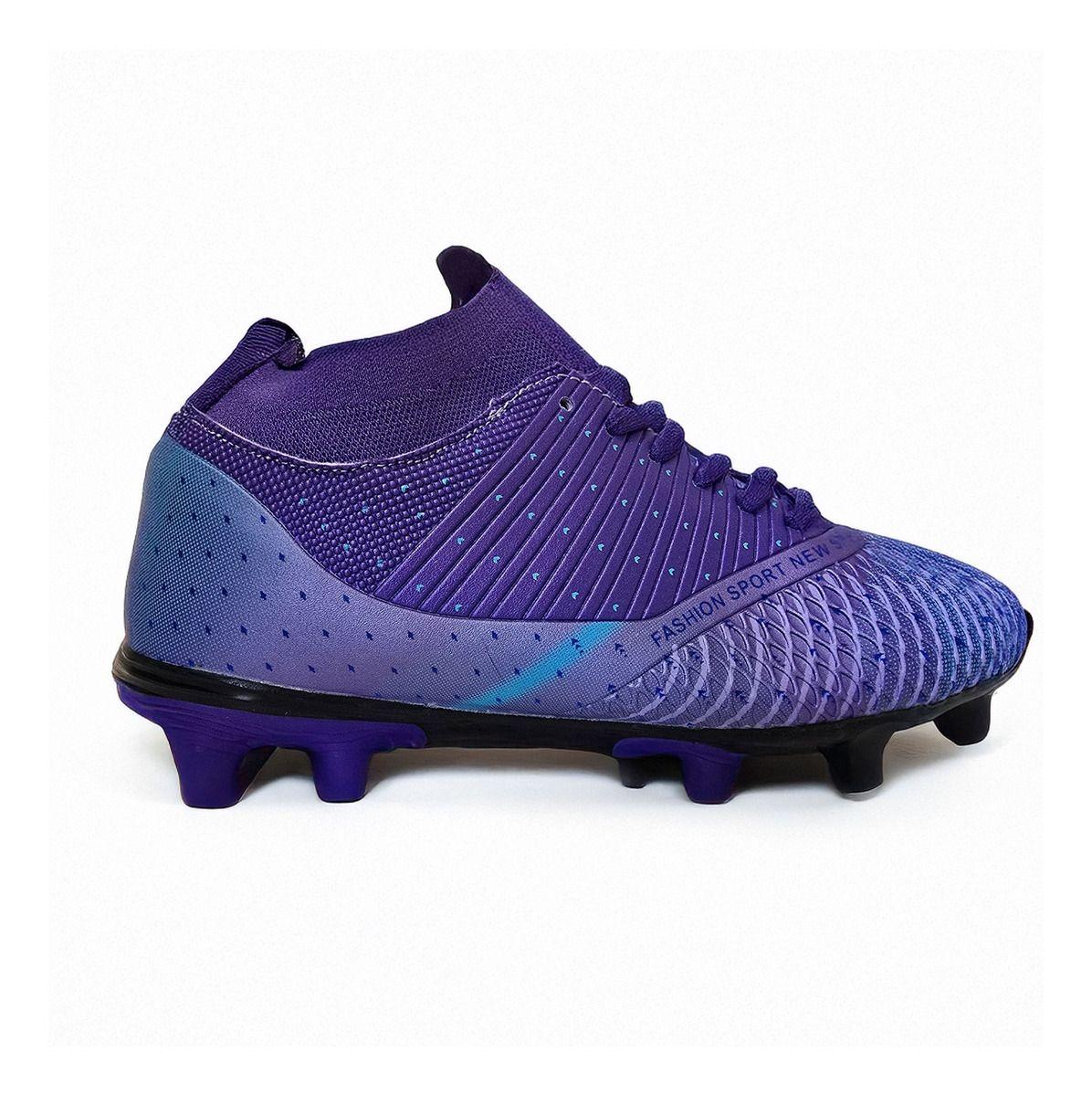 Botas Fútbol con Taco | Rápidas y Pro Morado 35 al 40 - 7710-1