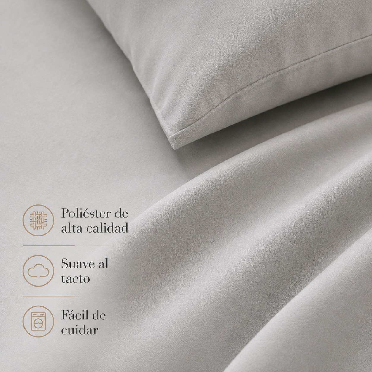 Sabanas 1.5 Plaza Polialgodon Alta Calidad 804-5