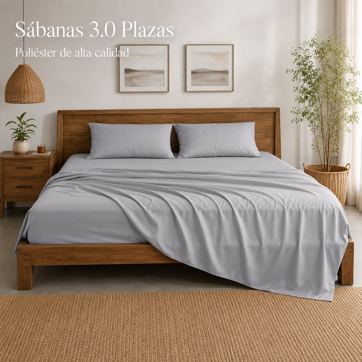 Sabanas 3.0 Plazas Polialgodon Alta Calidad 804 para Hogar-6