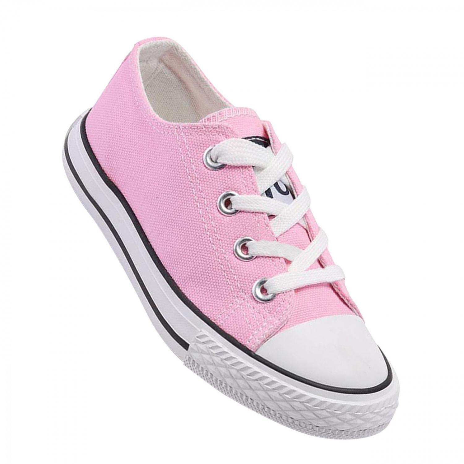 Zapatilla Infantil De lona Urbana Casual - Rosa - 7194-0