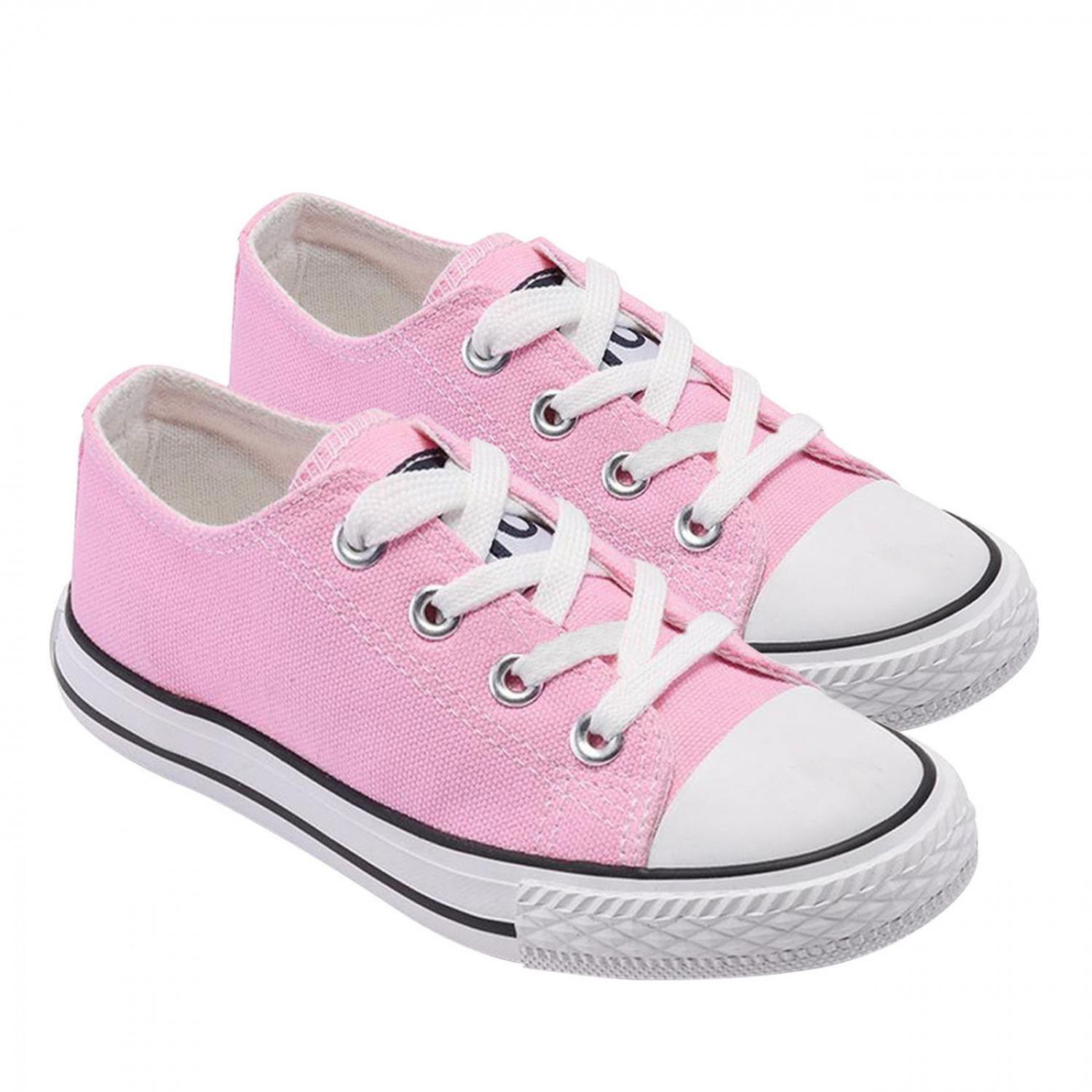 Zapatilla Infantil De lona Urbana Casual - Rosa - 7194-2