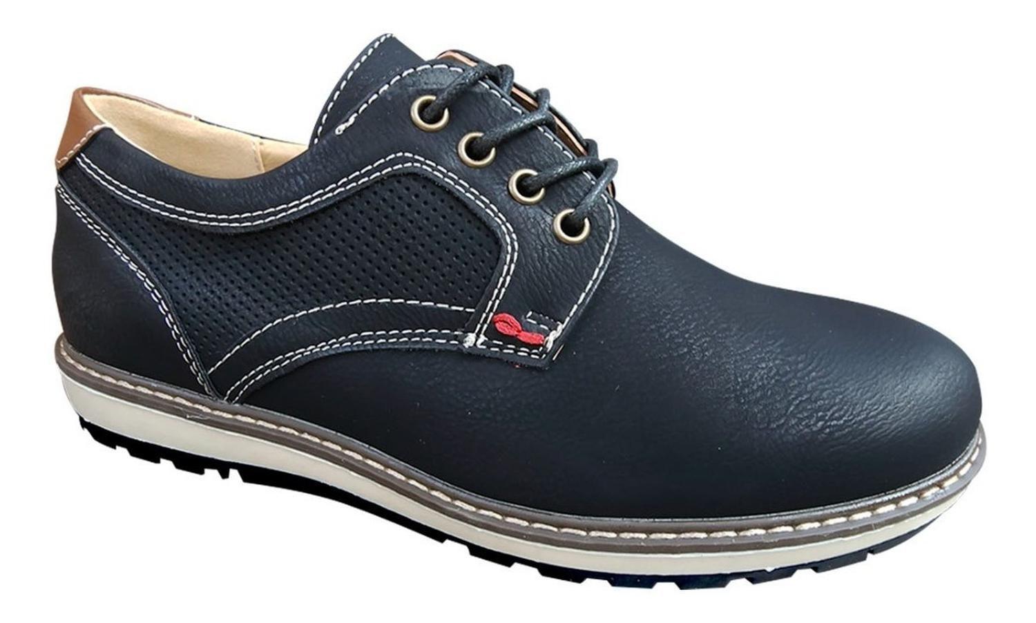 Zapato De Hombre Casual Oxford Ejecutivo - Negro - 7113-1