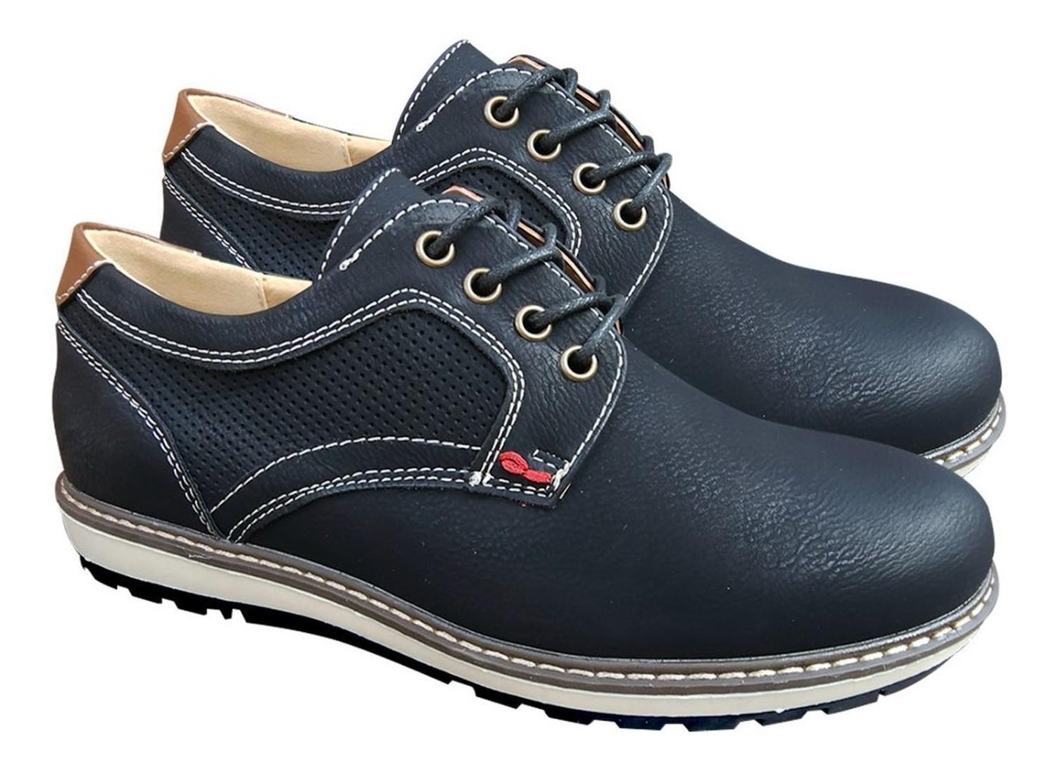 Zapato De Hombre Casual Oxford Ejecutivo - Negro - 7113-2