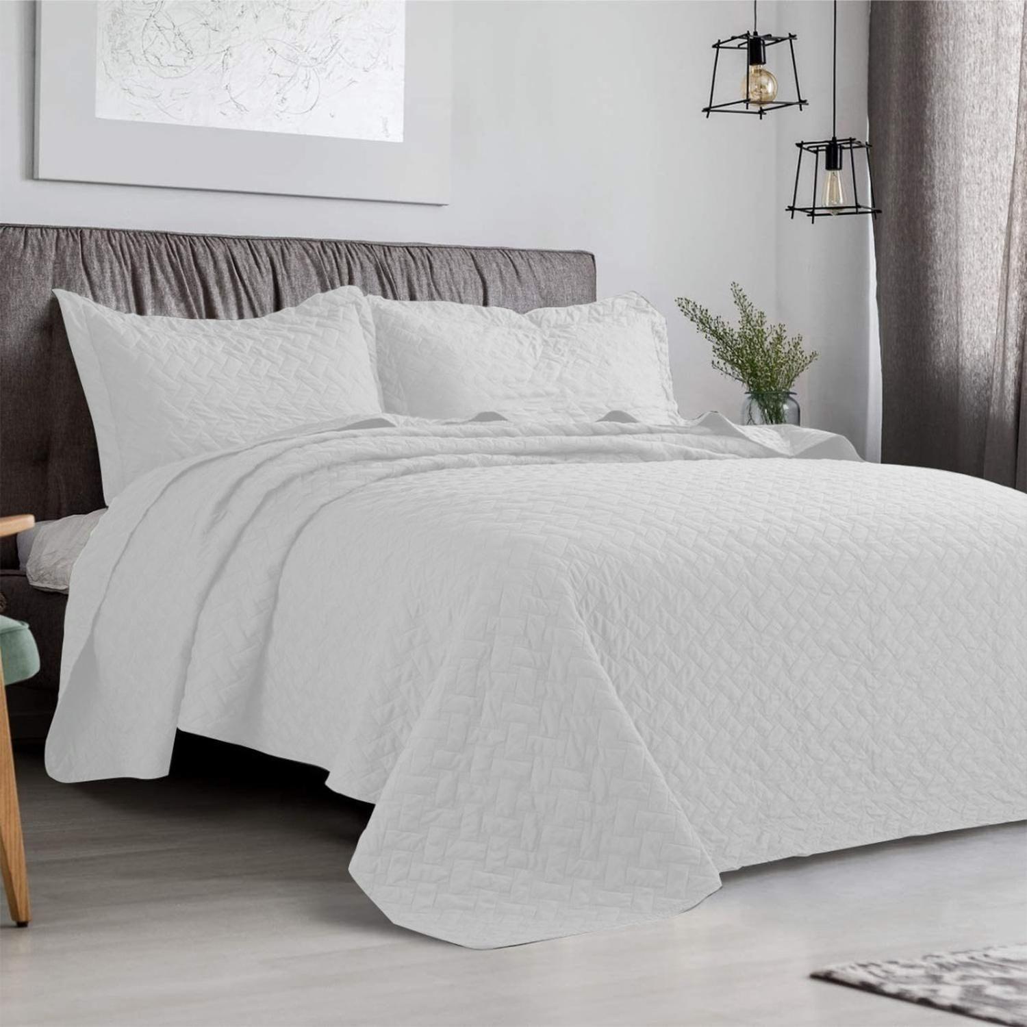 Cubrecama De Verano Quilt 2.5 Plazas (King) Liso-0