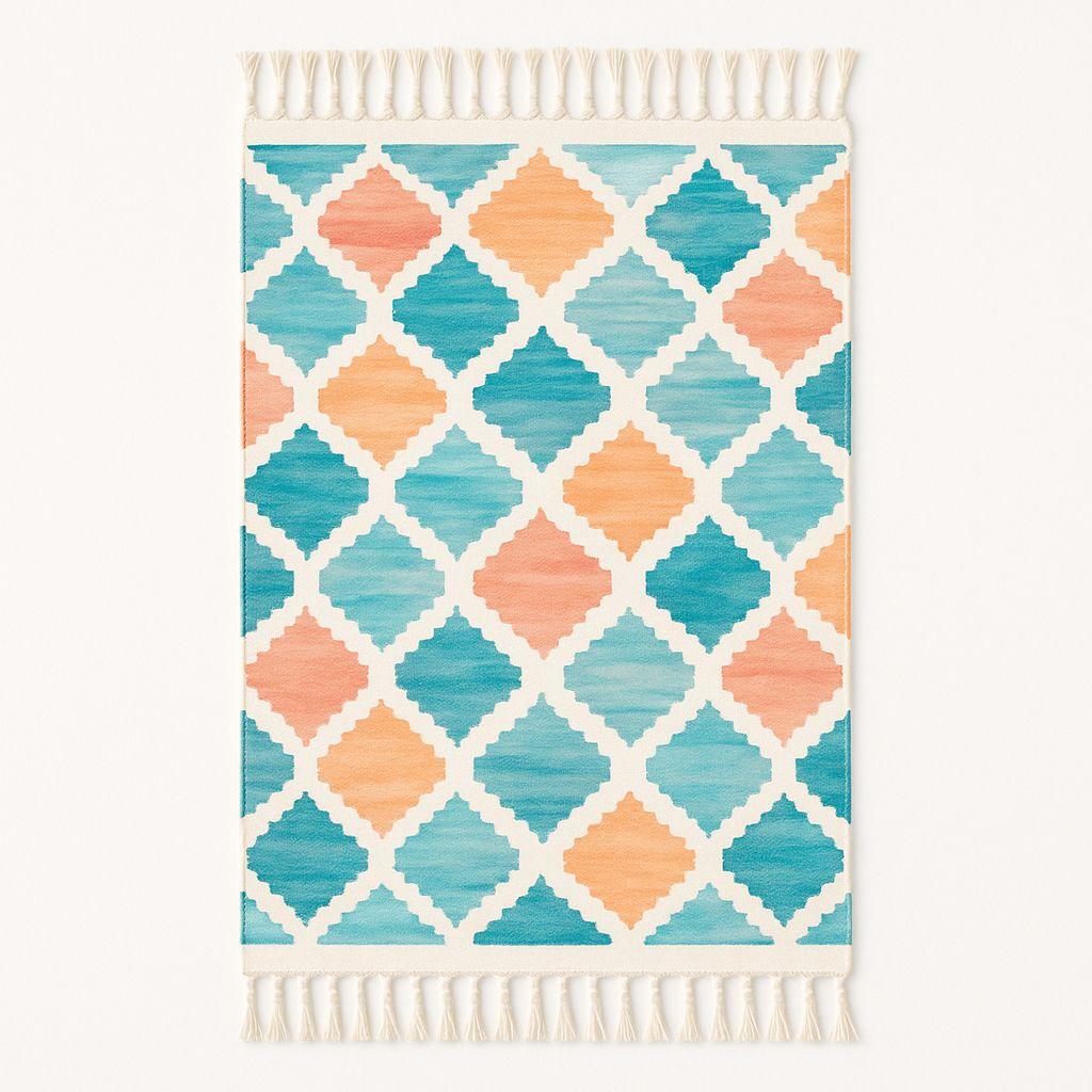 Bajada De Cama Elegante 60x90cm De Lino Grueso Y Durable 731-0