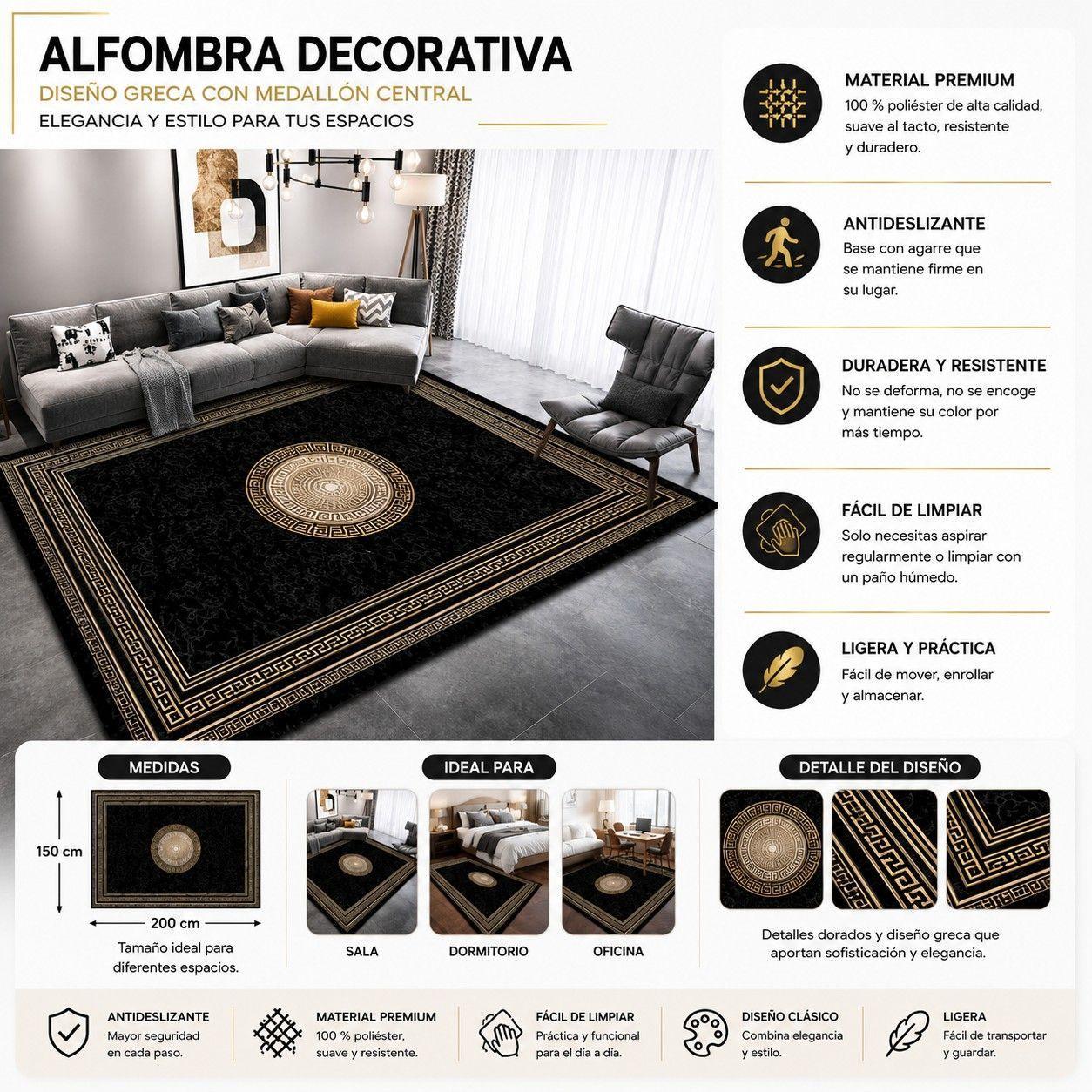 ALFOMBRAS CON DISEÑO 150X200CM MEIPULIS 10-1