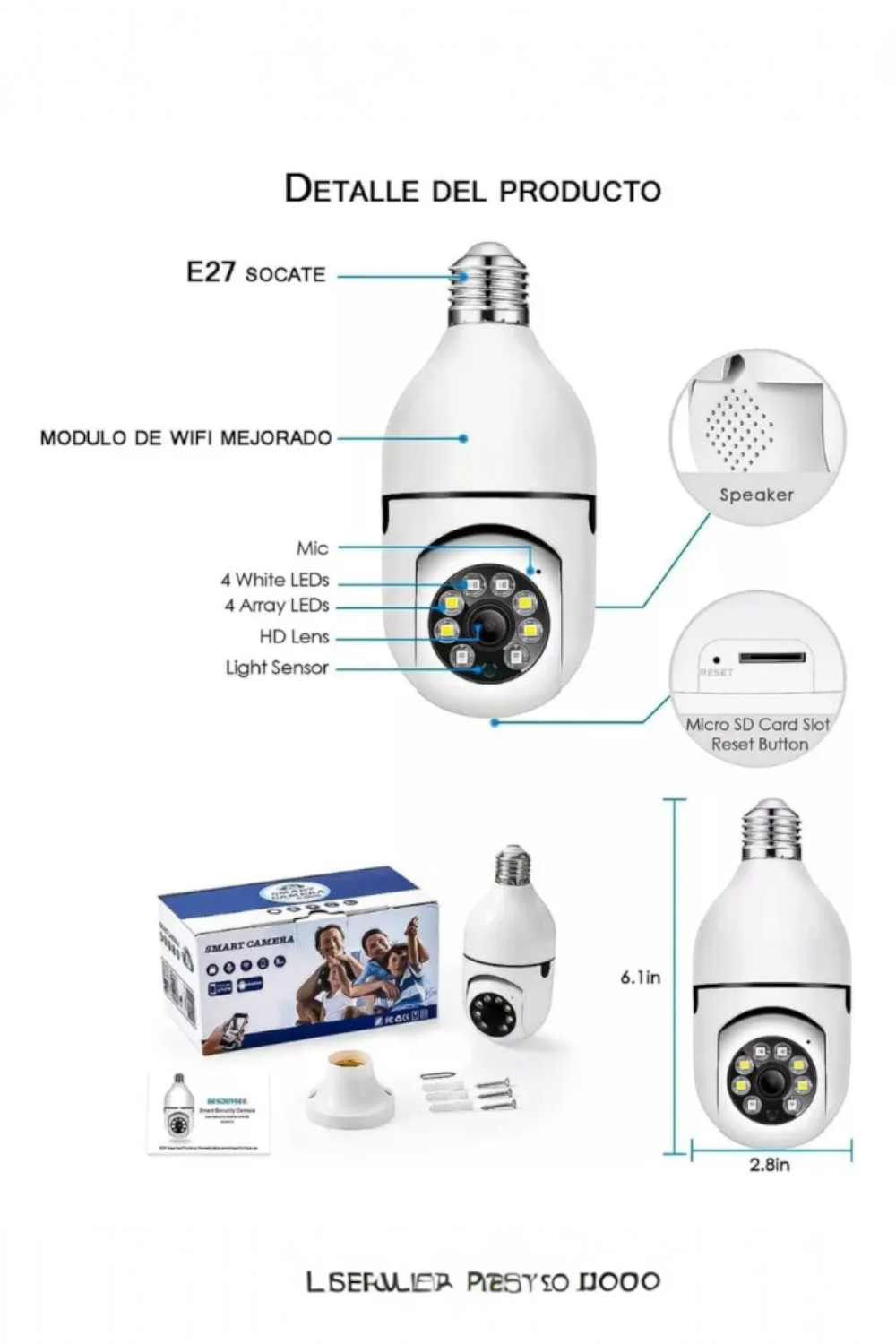 Cámara Ampolleta Inteligente Wifi-2