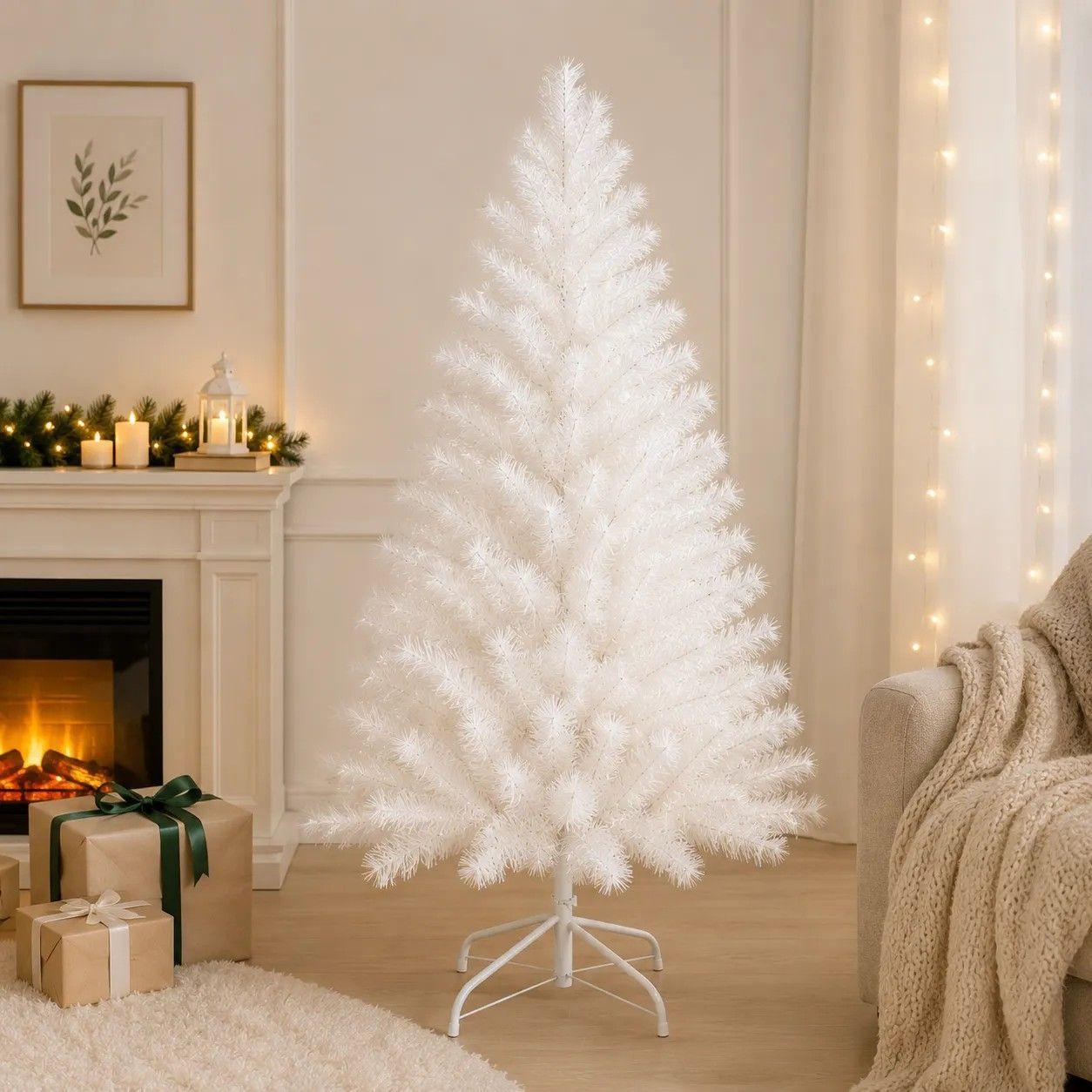 Arbol De Navidad de 180 cm Color Blanco SDS78 Punta de Aguja-2