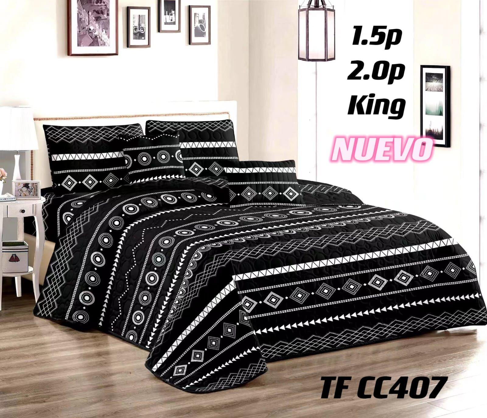 CUBRECAMA DE VERANO CAMA KING DISEÑOS-1