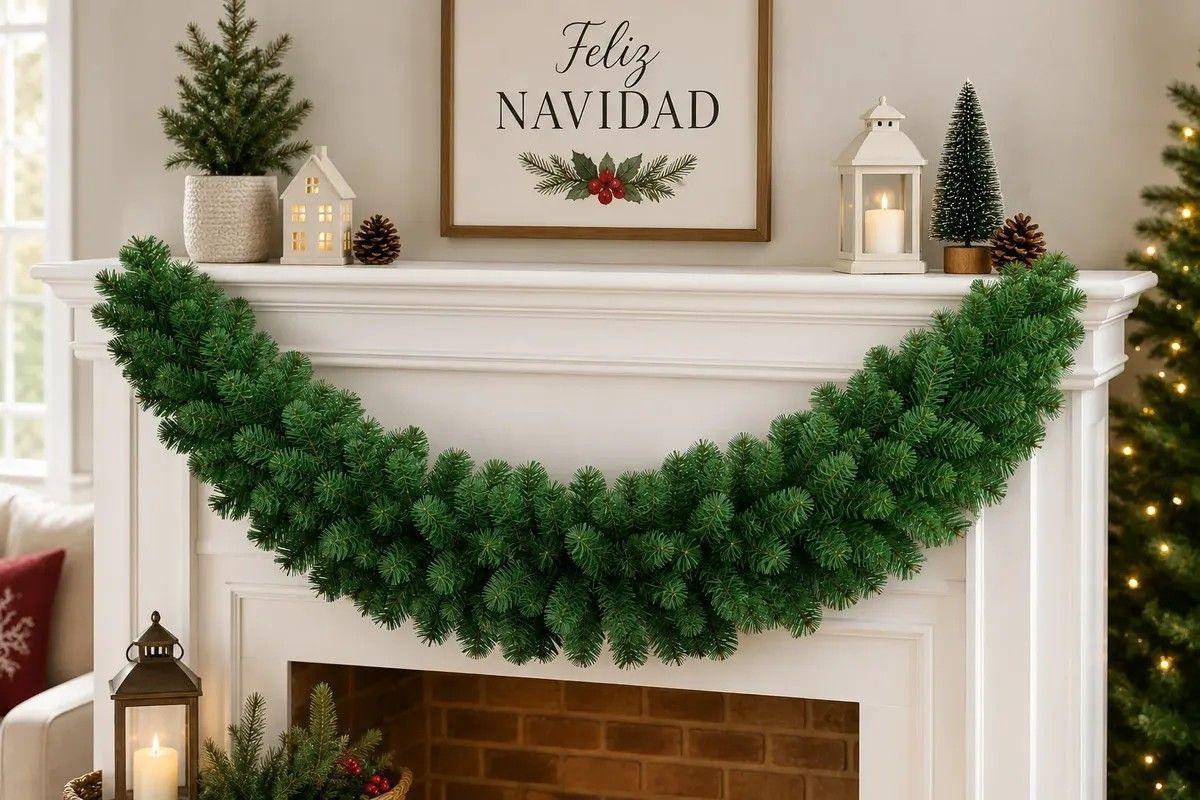 Guirnalda Navidena Pino Verde 270 Cm Decoracion Navidad-2