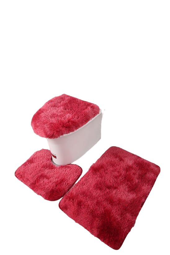 SET DE BAÑO PELUDO 3 PIEZAS-0
