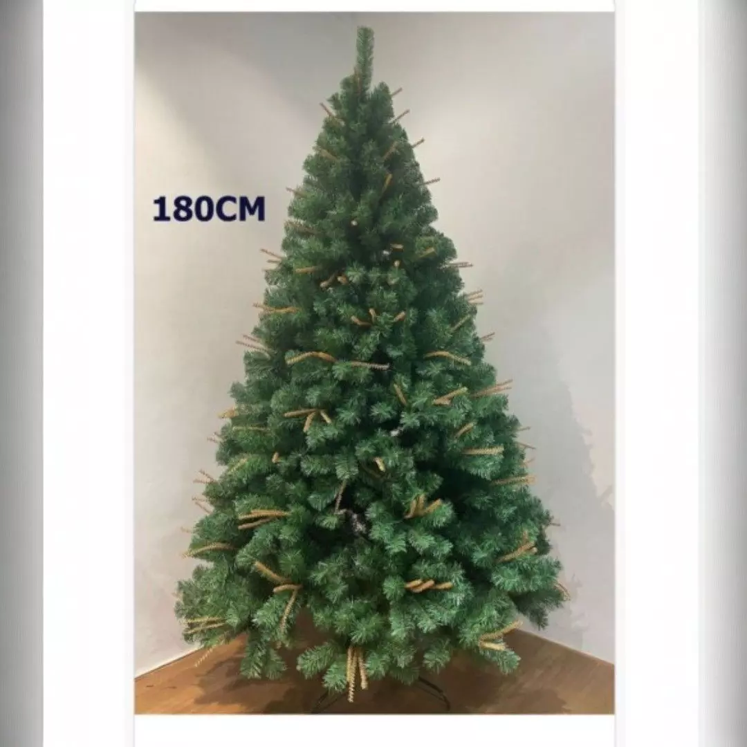 ARBOL DE NAVIDAD CON RAMAS DE DOS TONOS 180CM SDS59-1