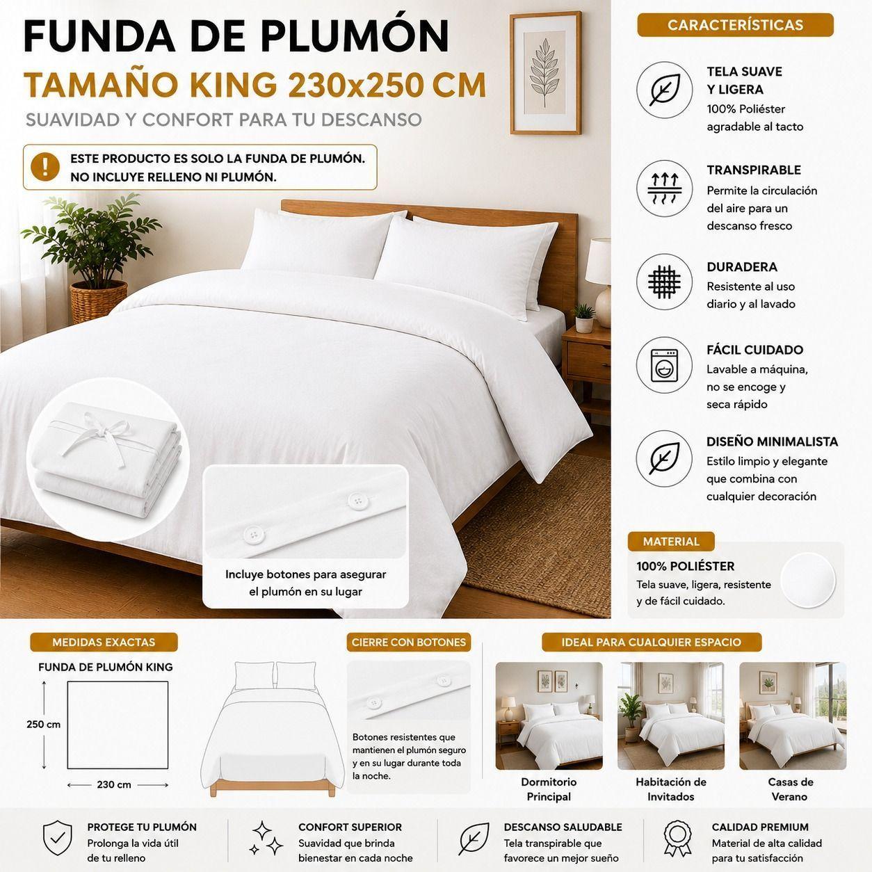 Funda de Plumon Rouus King-1