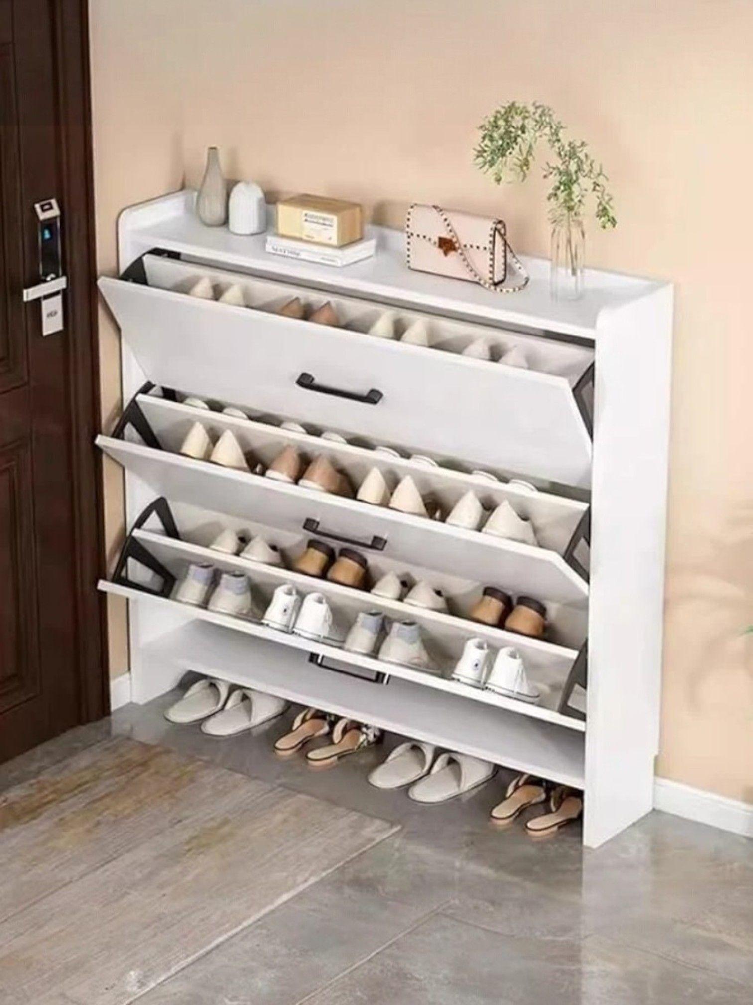MUEBLE ZAPATERO ORGANIZADOR PARA ZAPATOS BLANCO-1