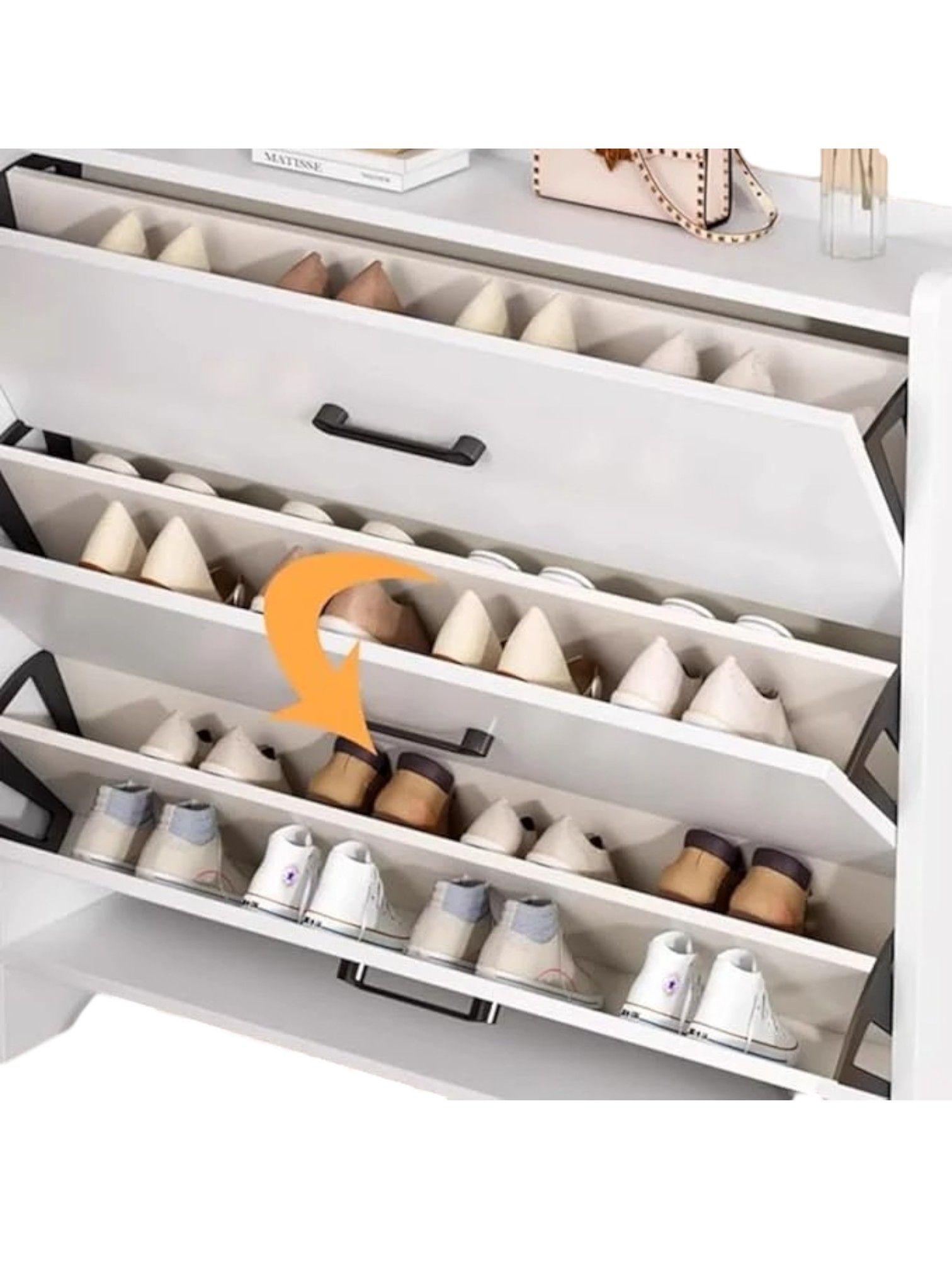 MUEBLE ZAPATERO ORGANIZADOR PARA ZAPATOS BLANCO-3